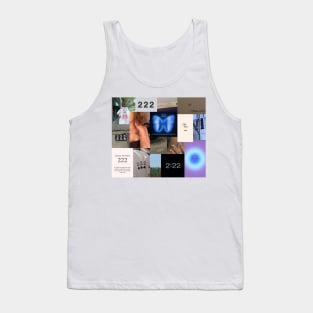 222 angel number aesthetic collage Tank Top